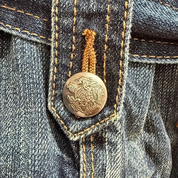 Ralph Lauren Belted Tailored Fitted Denim Jacket Heritage Country - Picture 9 of 13